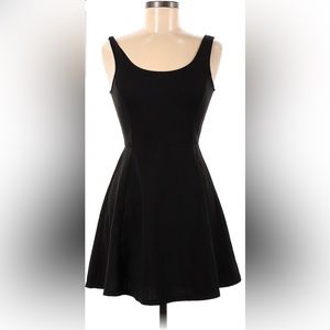 H&M Black Textured Skater Tank Dress (6)